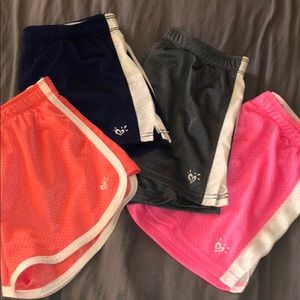 Girls 4 pack justice athletic shorts 💚